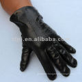 Fashion Men Black Genuine Lambskin Motorcycle Driving Leather Glove